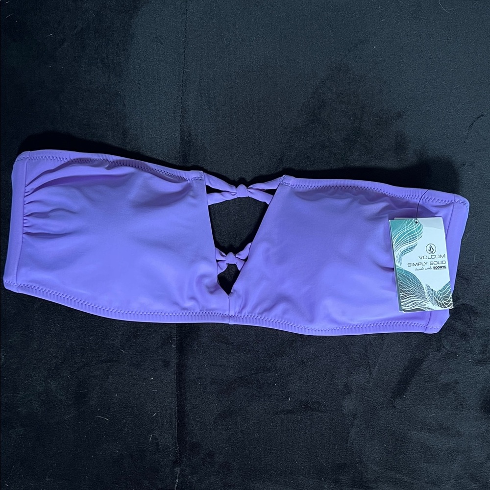 Volcom Purple Bikini Top